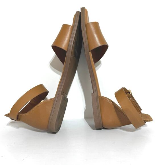 Franco Sarto Miras Women’s Size 7 Tan Leather Toe Loop Ankle Strap Sandal - Picture 9 of 12